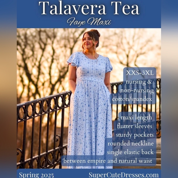 Super Cute Dresses SCD Talavera Tea Faye Maxi L - Picture 1 of 3